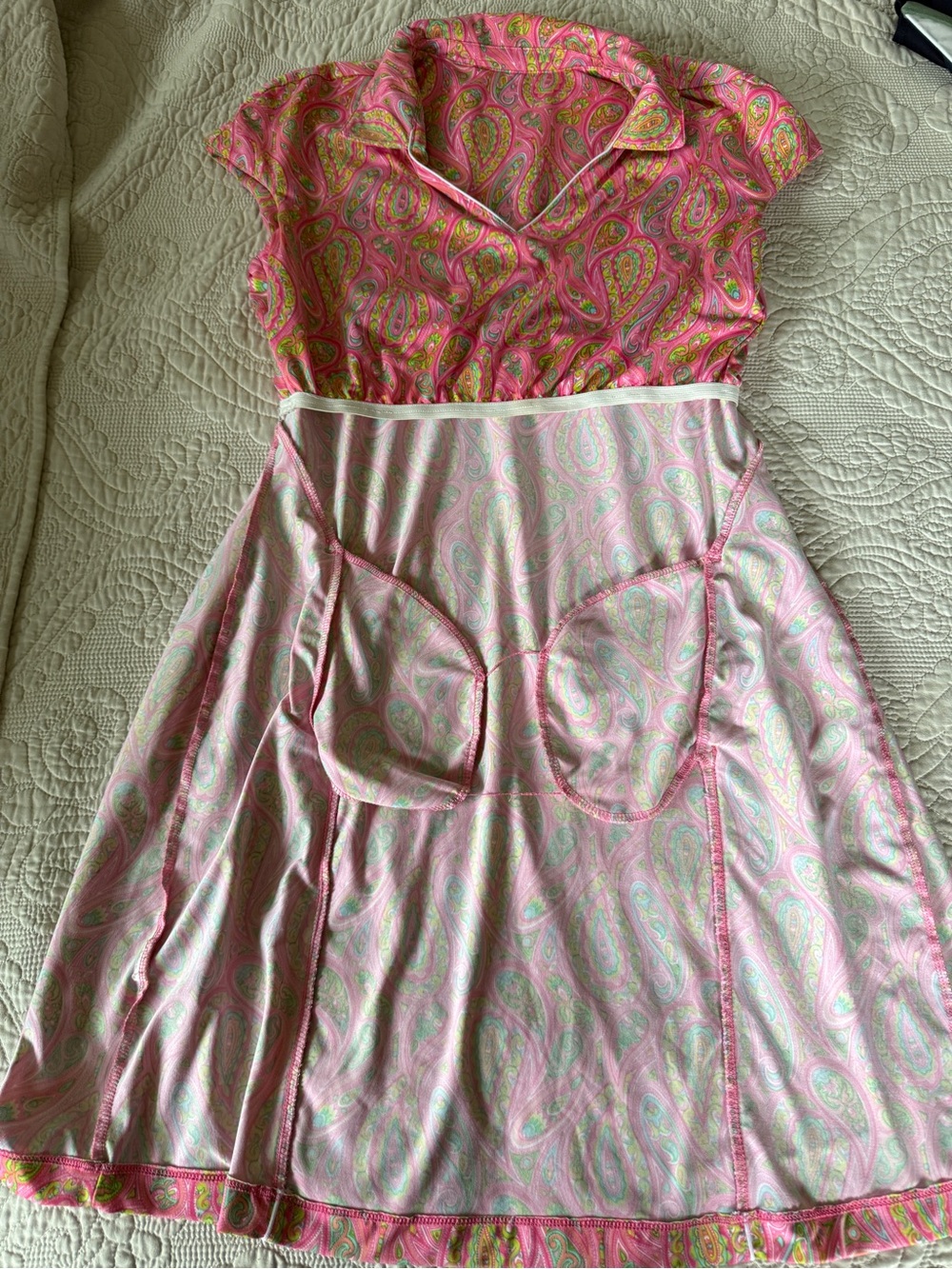 EP Pro Paisley Mandarin-Inspired Golf Dress w/ Attachable Shorts, M, MSRP $129 - Picture 13 of 16